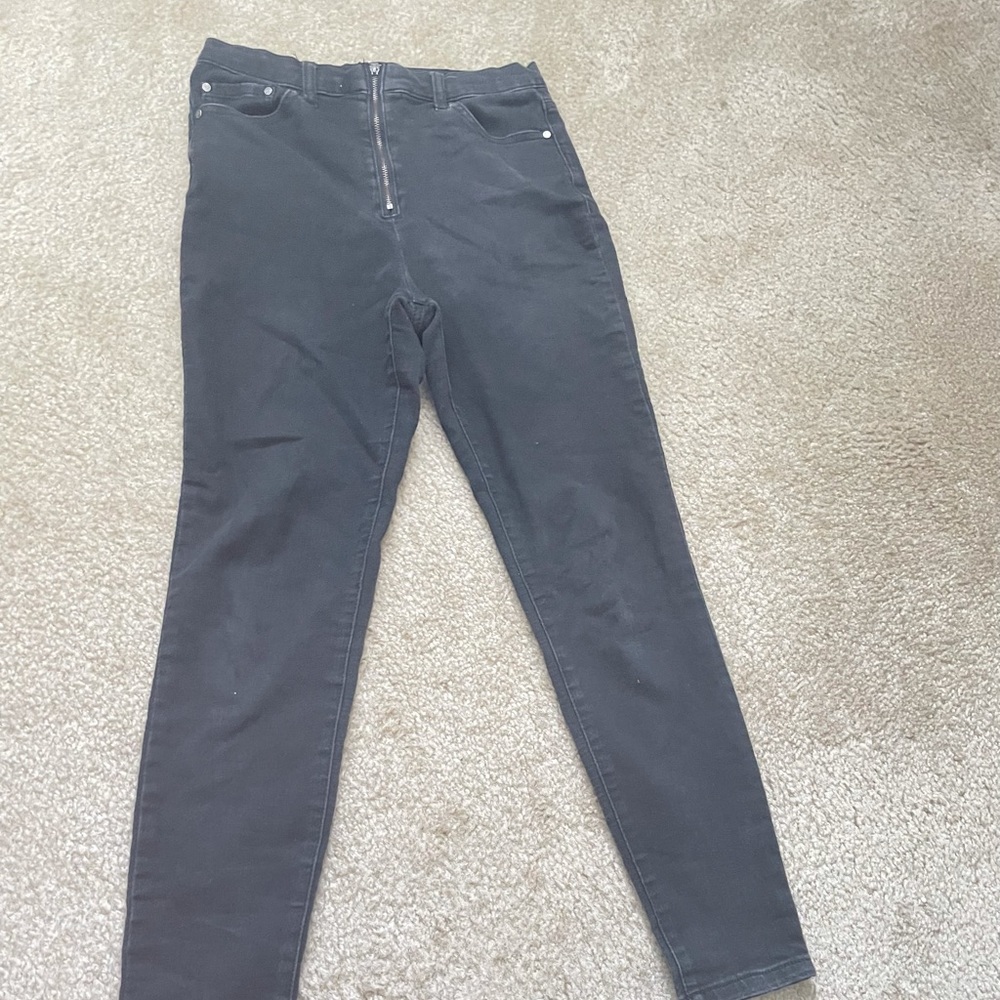 High rise skinny jeans